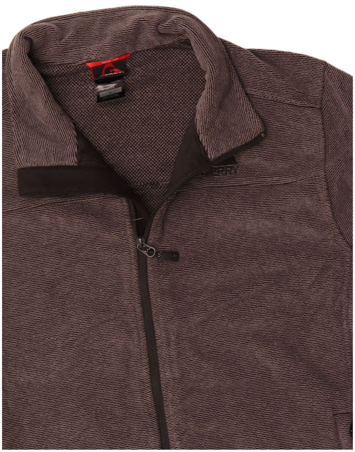 GERRY Mens Tracksuit Top Jacket Large Grey Polyester