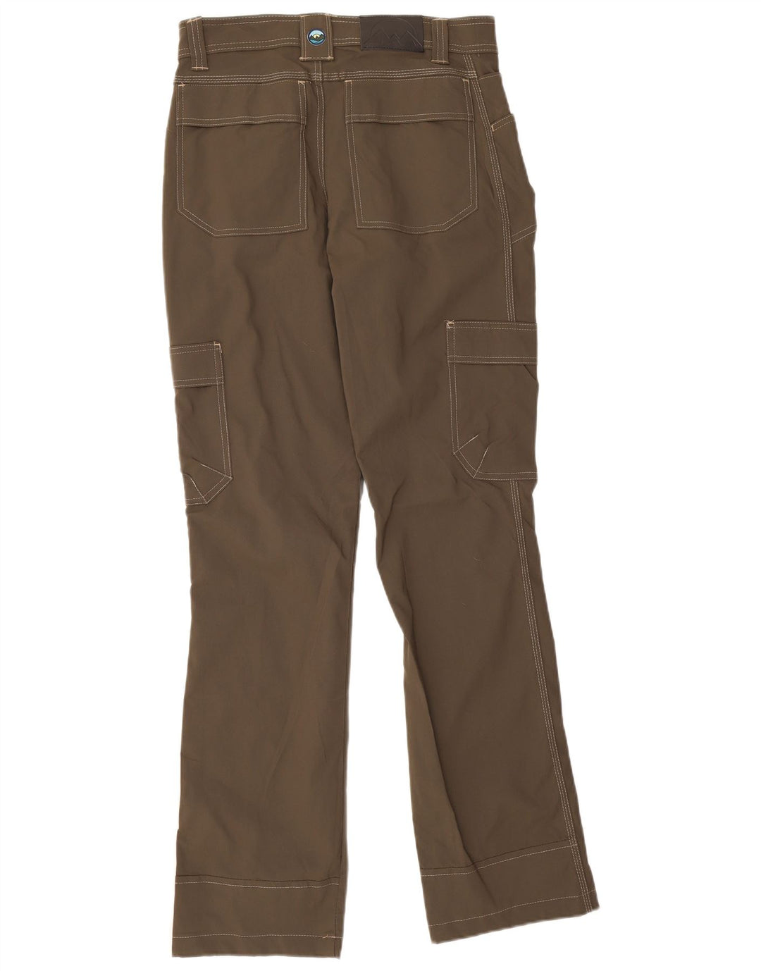 Wrangler Mens Straight Cargo Trousers W30 L34 Brown Nylon