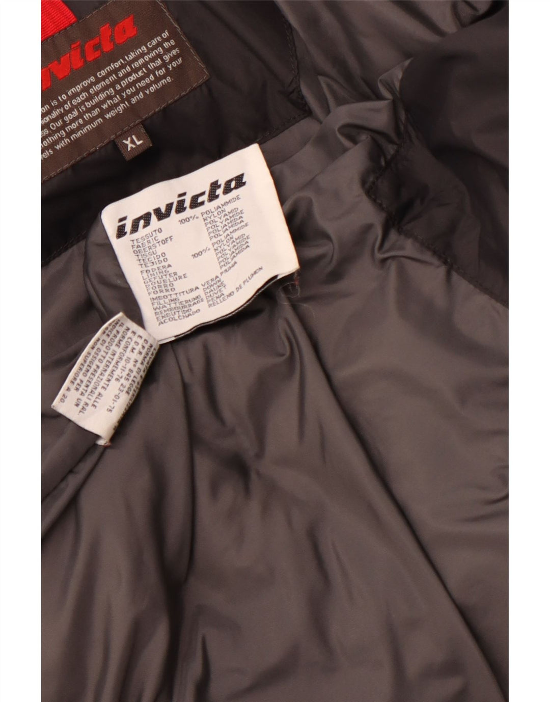 Jachetă căptușită pentru bărbați INVICTA UK 42 XL Poliamidă neagră