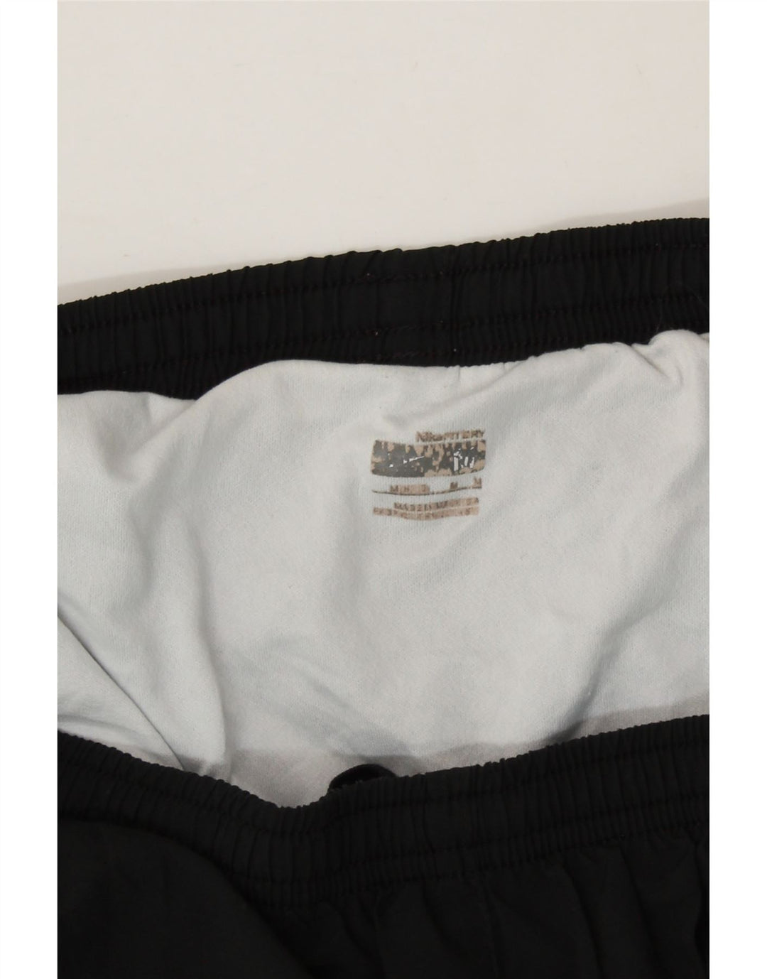 NIKE Womens Sport Shorts US 8/10 Medium  Black Colourblock Polyester Vintage Nike and Second-Hand Nike from Messina Hembry 