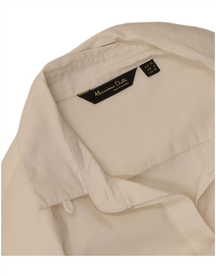 MASSIMO DUTTI Womens Shirt EU 36 XS White