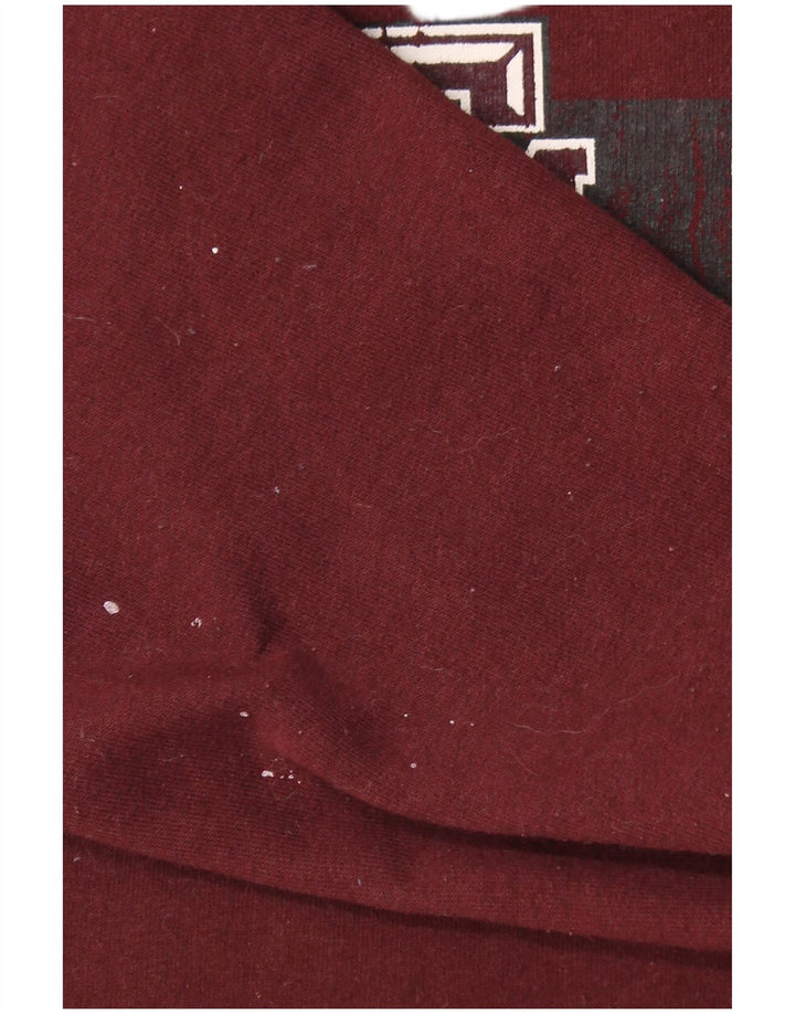 CHAMPION Womens Oversized Sweatshirt Jumper UK 10 Small Maroon
