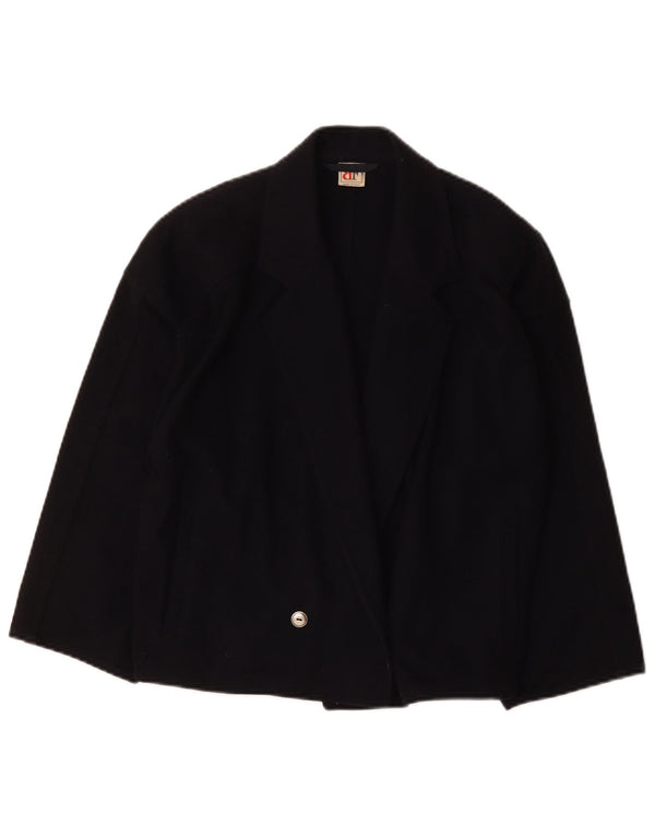 Belfe & Womens Oversized 3/4-ærmet blazerjakke IT 42 Medium Navy Blue