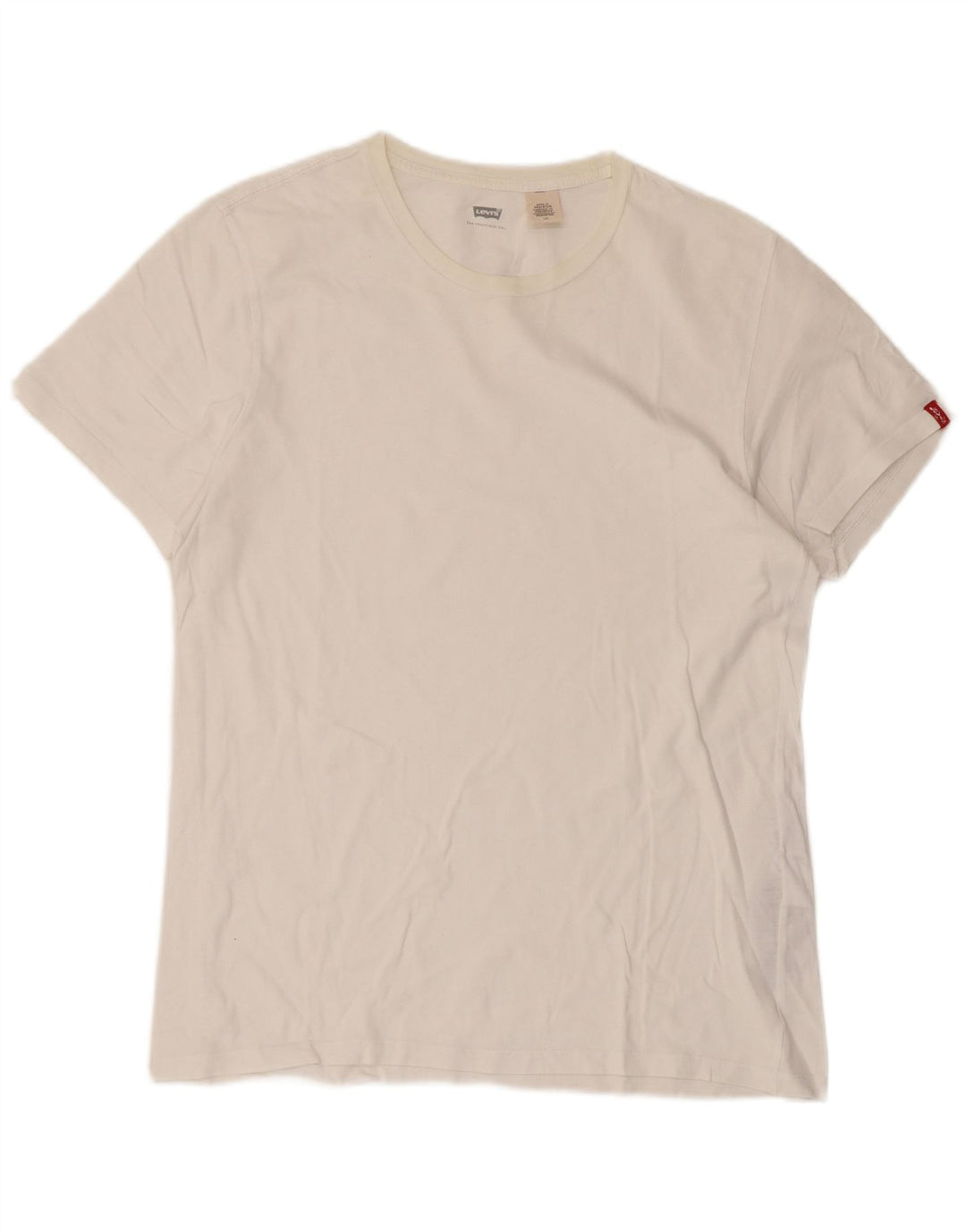 Levi's Mens T-Shirt Top Large White Cotton