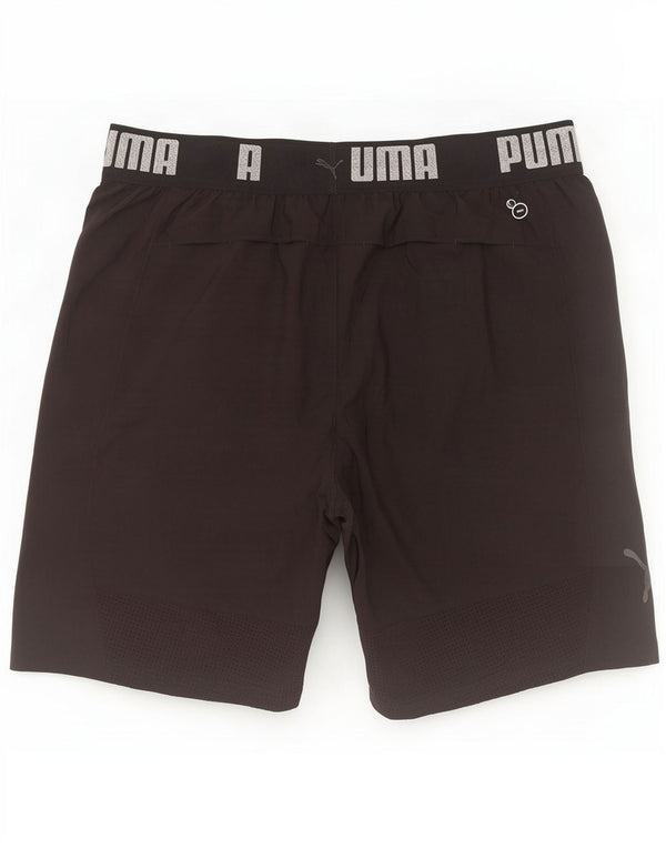 Puma Mens Graphic Sport Shorts Large Black Polyester