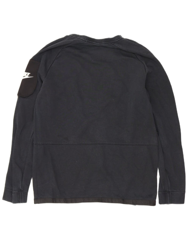 Nike Boys Air Max Graphic Top Langærmet 13-14 år XL Sort Sports