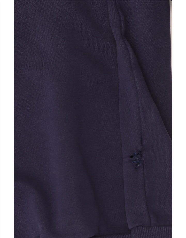 Puma Mens Graphic Hoodie Jumper Medium Navy Blue Cotton