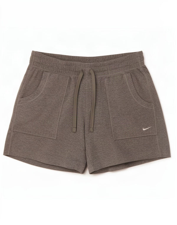 Женские спортивные шорты Nike UK 12/14, хлопок среднего серого цвета
