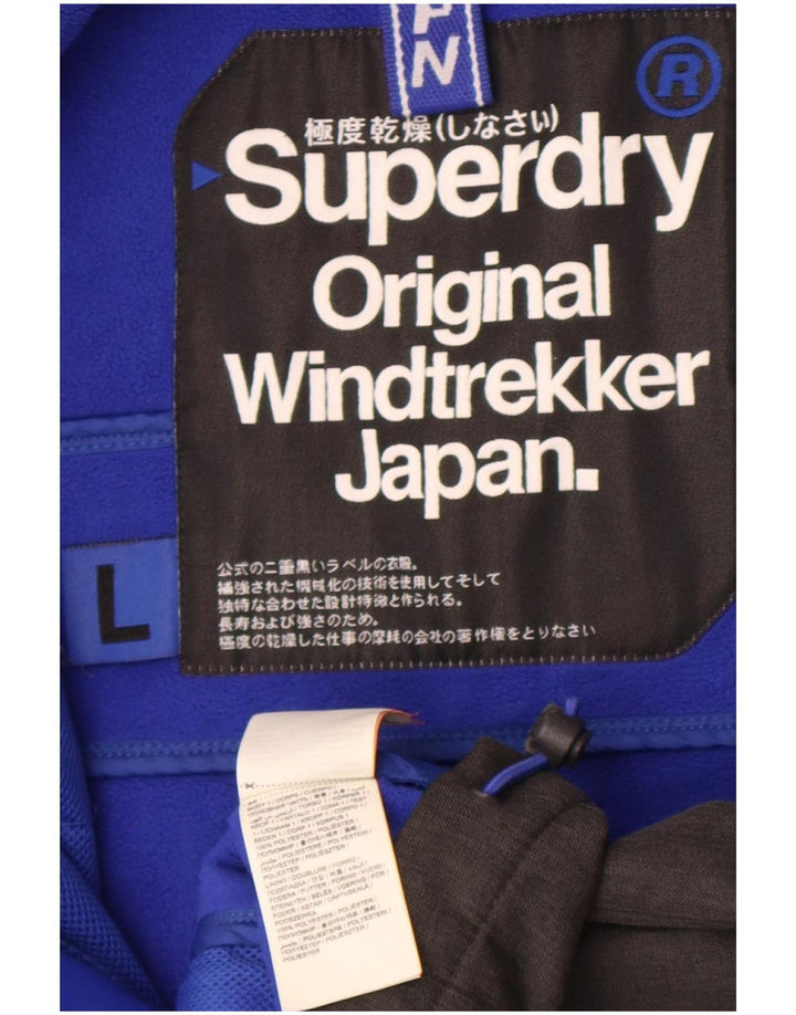 Superdry Herren Windtrekker Graphic Windjacke UK 40 Large Grau