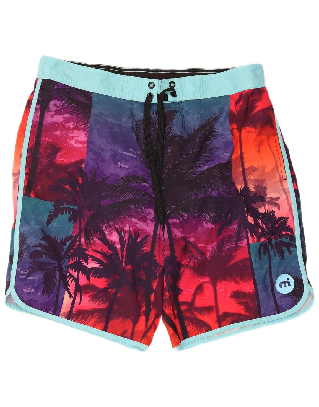 Mistral Badeshorts til mænd 2XL Flerfarvet Blomsterpolyester Hawaiian