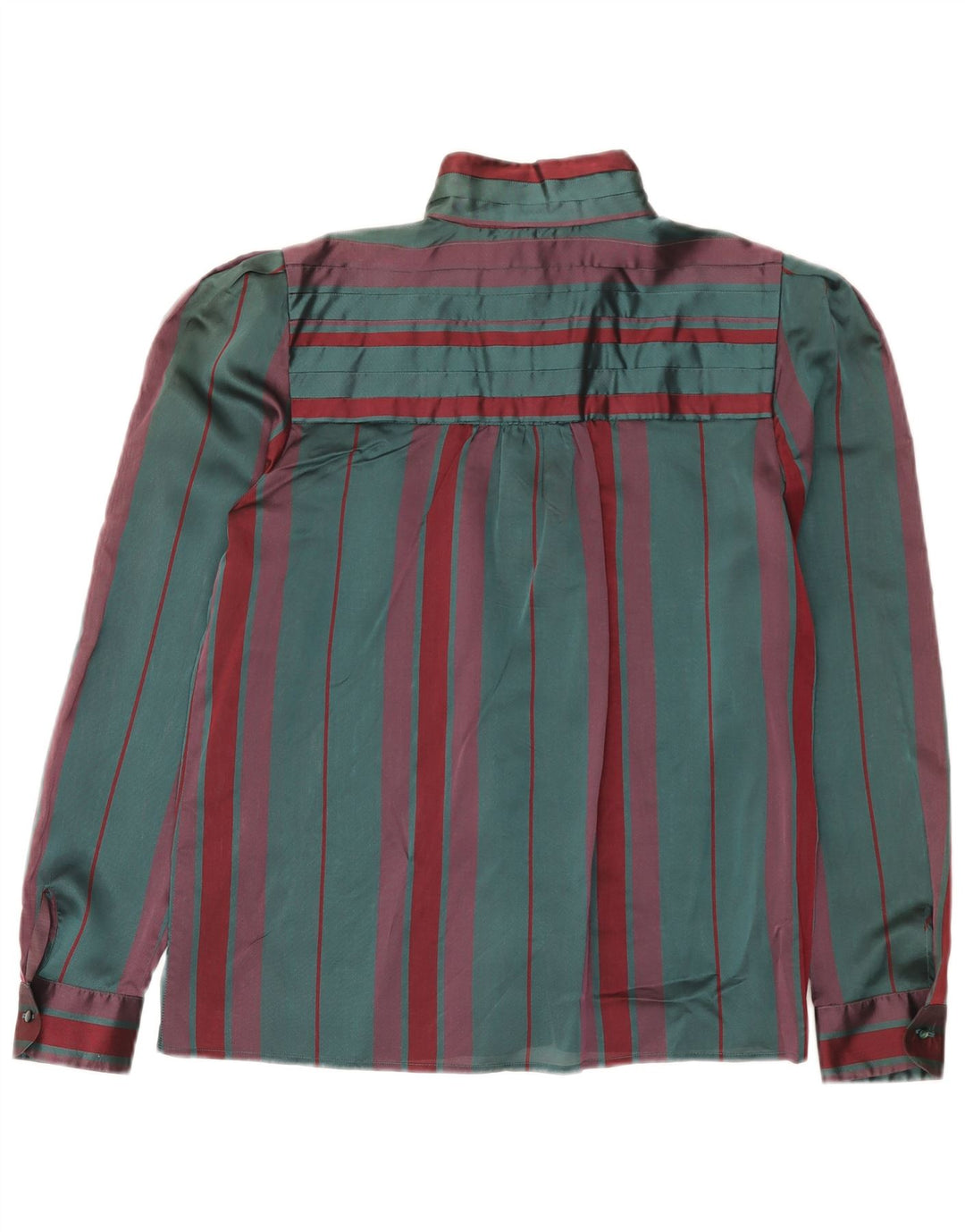 Selene Womens Shirt Blouse IT 46 Large Green Striped