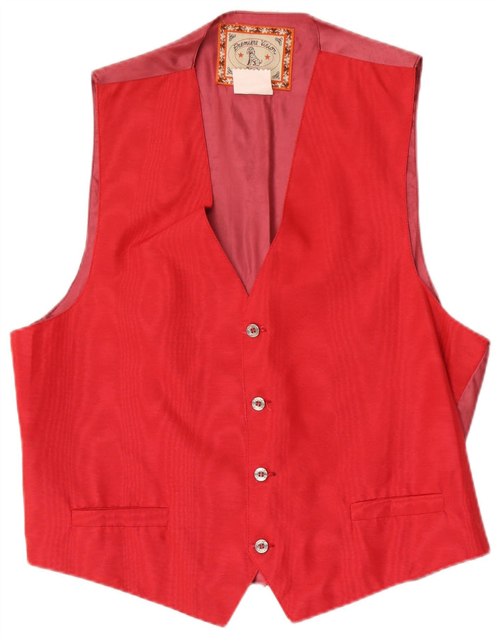 Gilet vintage da uomo XL rosso in poliammide