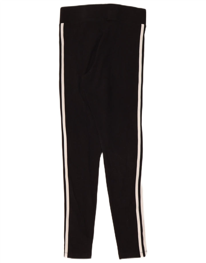 Adidas Womens Leggings UK 10 Small Black Cotton