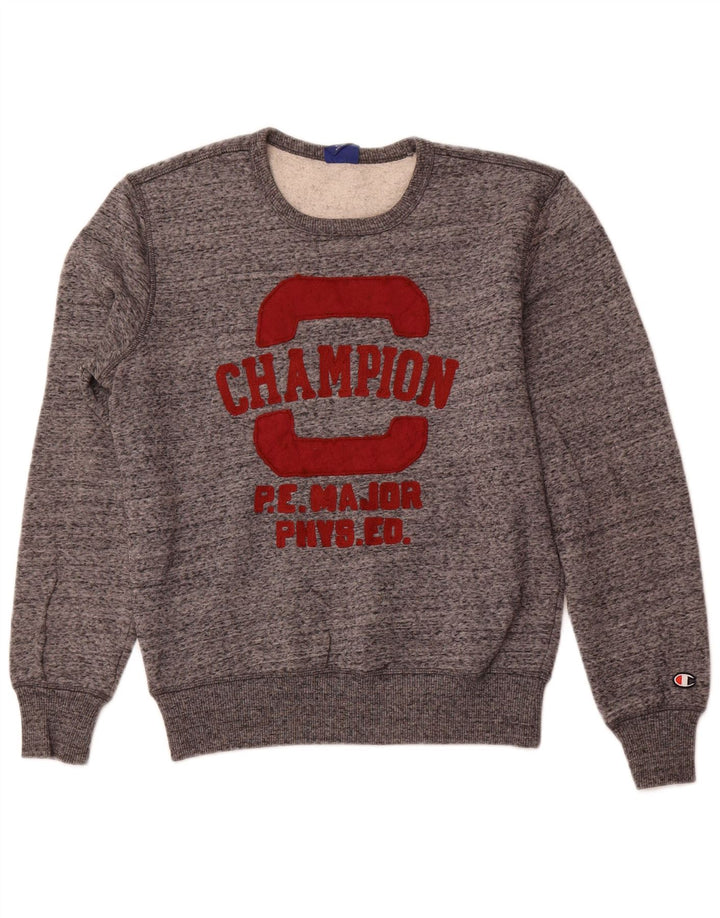 Champion Sweat-shirt graphique pour homme Petit coton moucheté gris