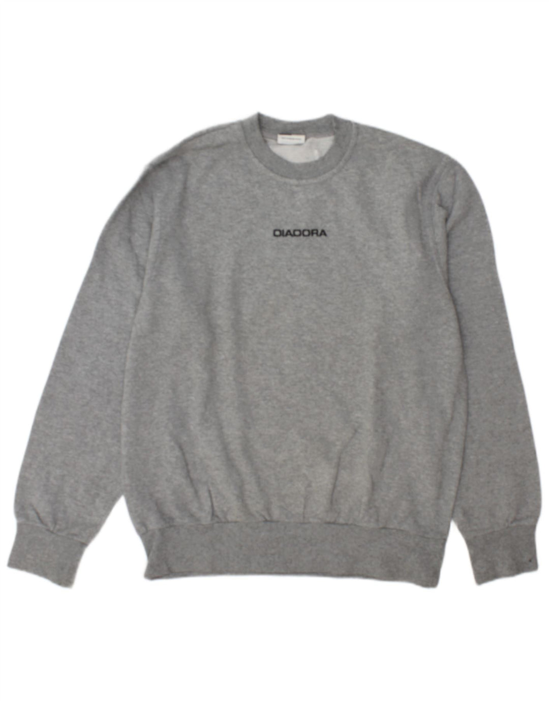 Diadora Mens Graphic Sweatshirt Jumper Medium Grey Cotton