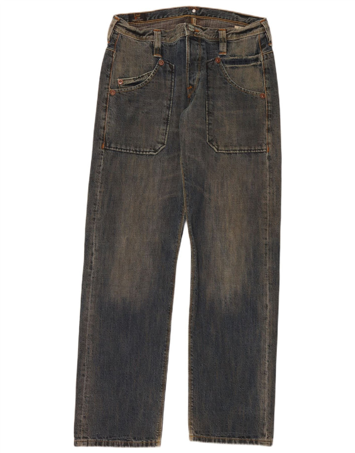 Jeans dritti da uomo Lee W34 L34 cotone blu