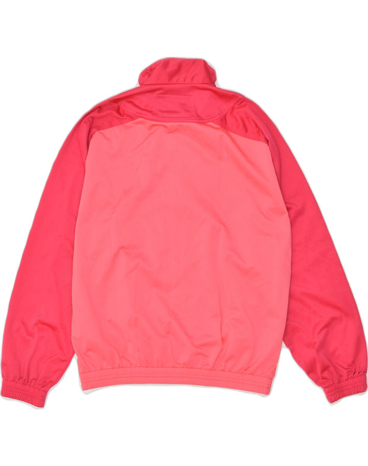 DIADORA Womens Tracksuit Top Jacket UK 14 Large Pink Colourblock Polyester | Vintage Diadora | Thrift | Second-Hand Diadora | Used Clothing | Messina Hembry 