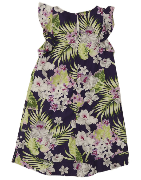 Max&Co. A-Linien-Kleid für Damen, UK-Größe 6, XS, mehrfarbig, geblümt, Baumwolle