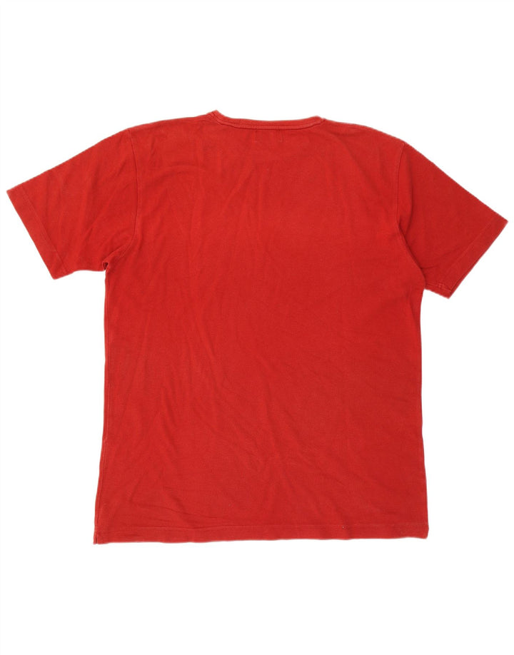 Kappa Herre T-Shirt Top XL Rød Bomuld