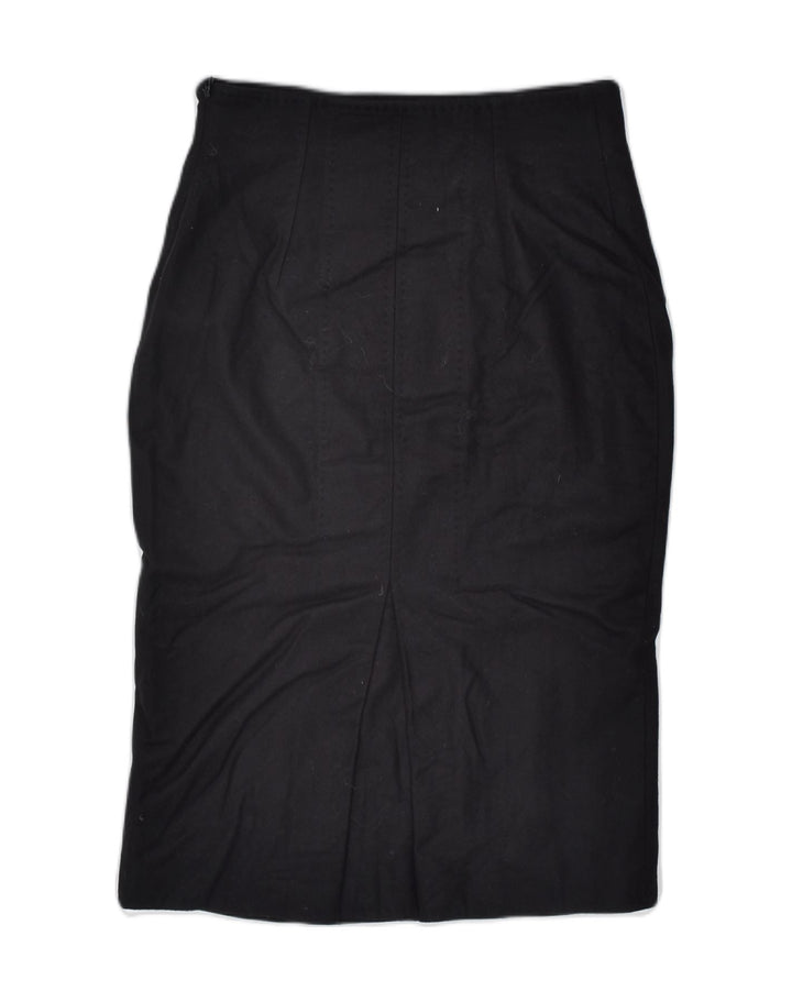 VINTAGE Womens Pencil Skirt IT 40 Small W28  Black New Wool | Vintage | Thrift | Second-Hand | Used Clothing | Messina Hembry 