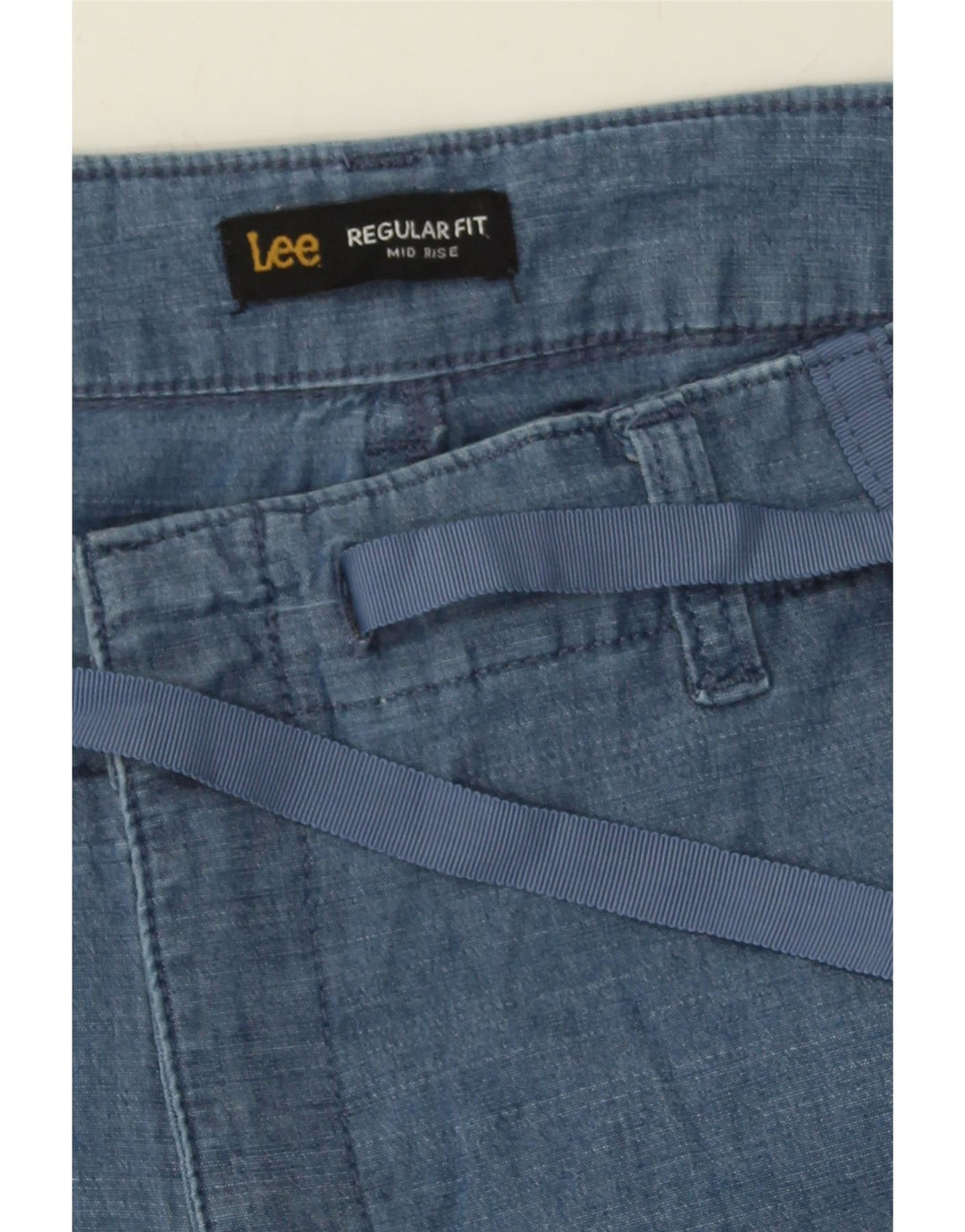 LEE Womens Mid Rise Regular Fit Cargo Shorts W36 XL Blue Vintage Lee and Second-Hand Lee from Messina Hembry 