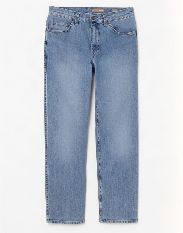 Mustang Mens Tramper Straight Jeans W33 L32 Blue Cotton