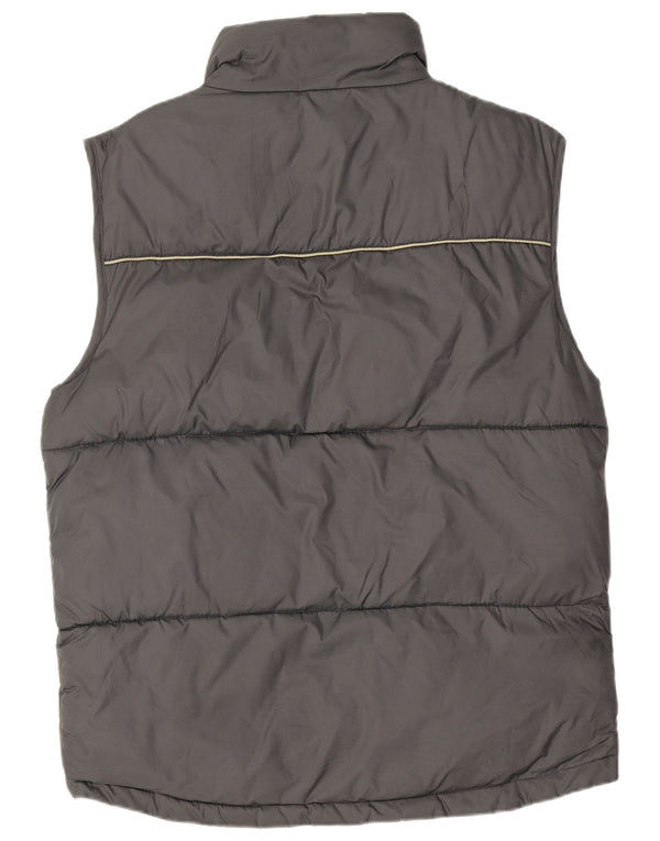 Colete acolchoado masculino Jack & Jones UK 14 nylon cinza médio