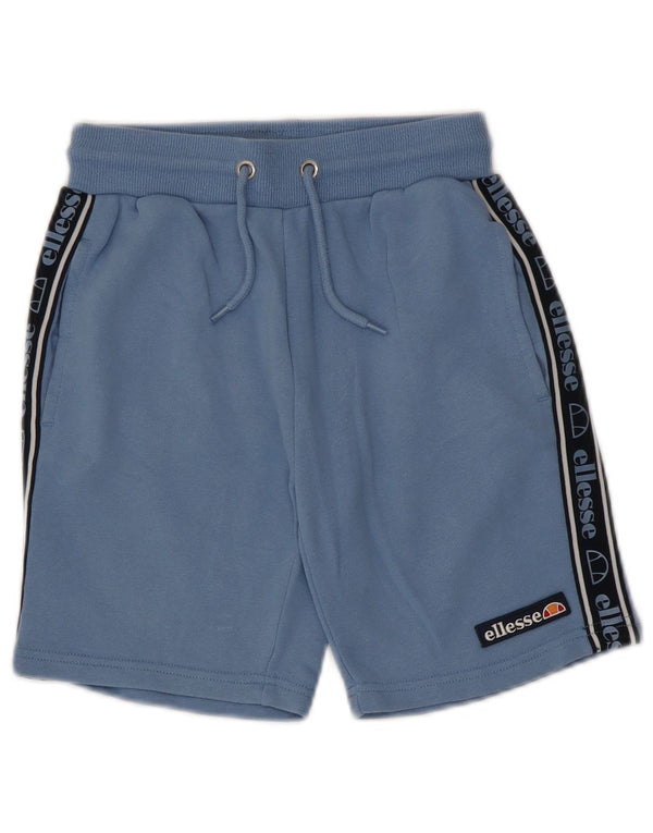 Shorts esportivos gráficos Ellesse para meninos 10-11 anos azul colorblock algodão