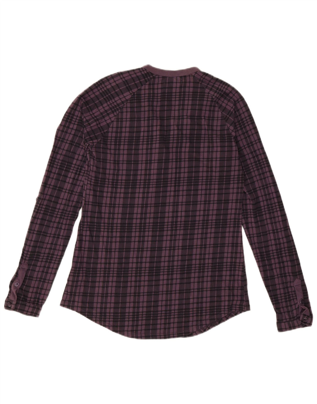 VANS Womens Long Sleeve Blouse Top UK 12 Medium Purple Check Cotton