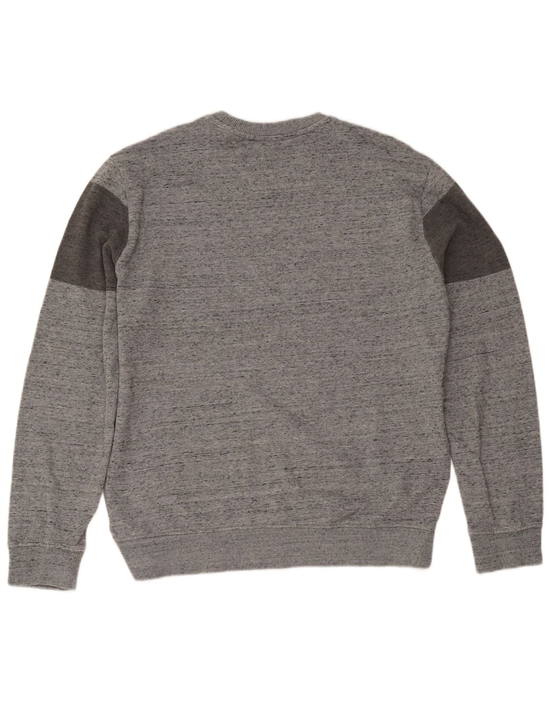 Calvin Klein Mens Graphic Crew Neck Jumper Sweater Large Grey Flecked