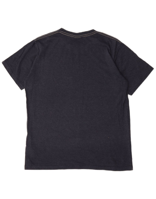 Μπλουζάκι Weird Fish Graphic T-Shirt Top Medium Navy Blue Cotton