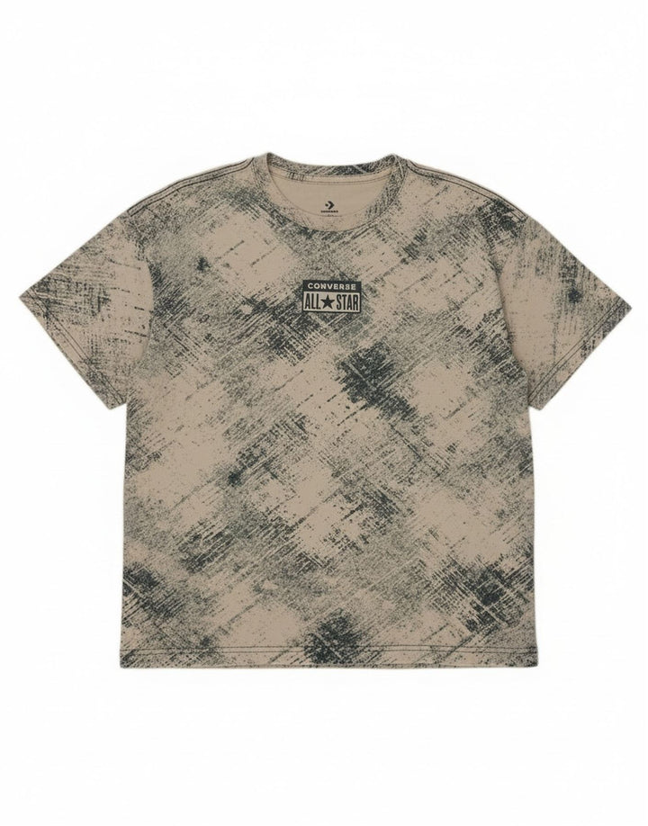 Converse Grafik-T-Shirt für Jungen, 12–13 Jahre, groß, gebrochenes Weiß, kariert