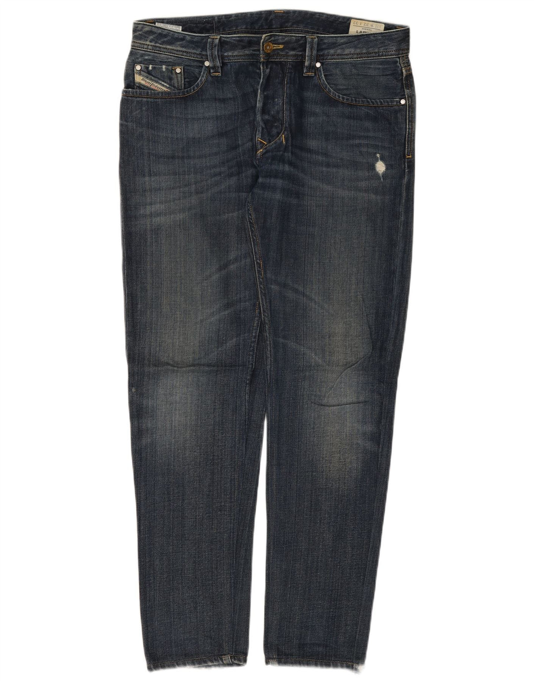 DIESEL Womens Larkee Distressed Slim Jeans W32 L32 Blue Cotton