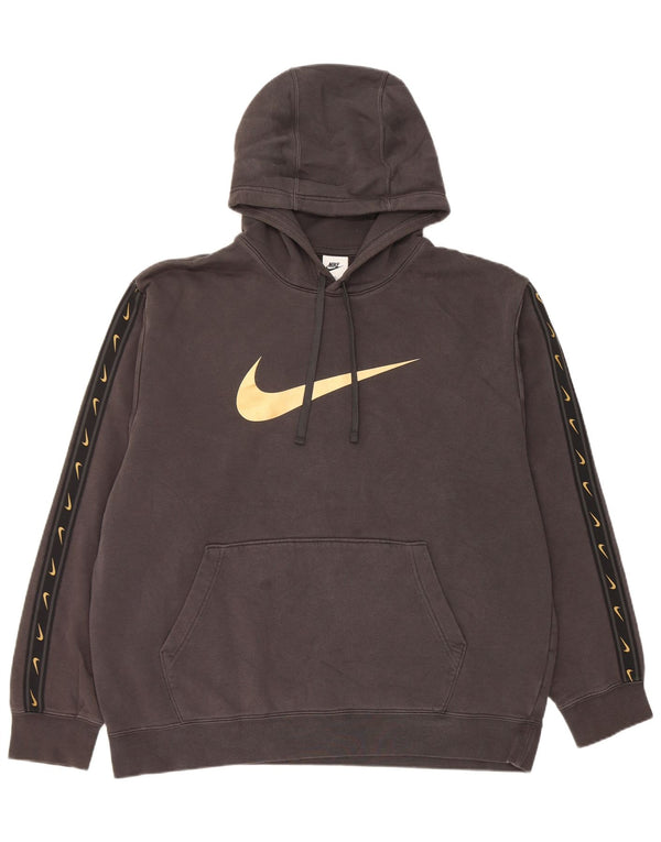 Nike Grafisk hættetrøje til mænd XL Sort Colourblock Bomuld