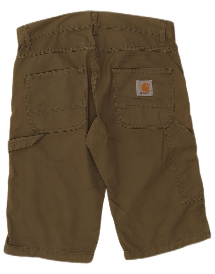 Carhartt Mens Cargo Bermuda Shorts W28 Small Khaki Cotton