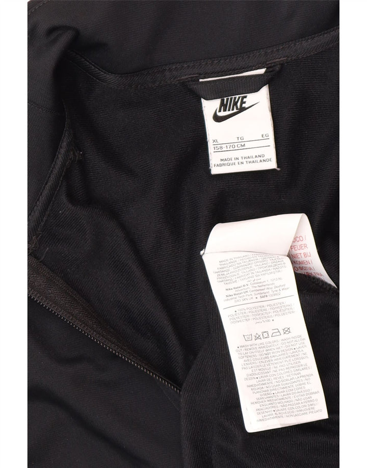 Nike Boys Tracksuit Top Jacket 13-14 Years XL Black Polyester