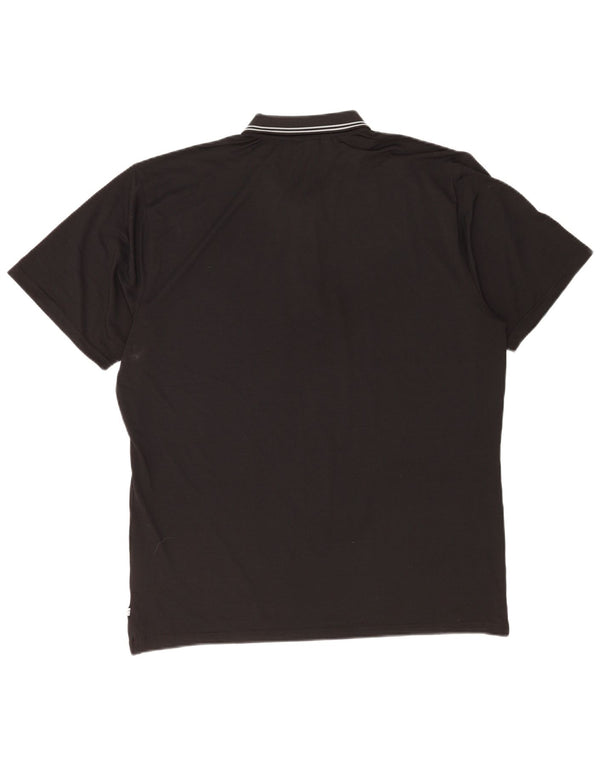 Polo da uomo Calvin Klein 2XL poliestere a righe nere