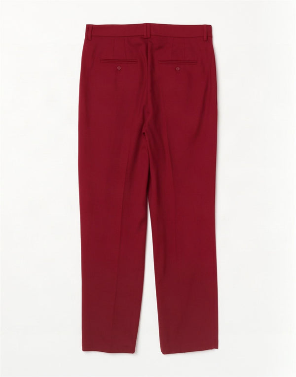 Женские узкие брюки-чиносы Marks & Spencer UK 12, средние W34 L30, бордовые