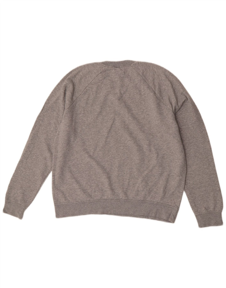 Felpa da uomo Nike Maglione grande in cotone chiazzato grigio