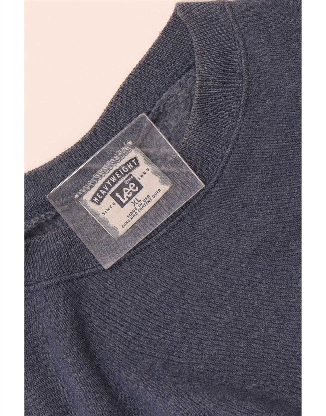 Lee Mens Sweatshirt Jumper XL Blue Cotton