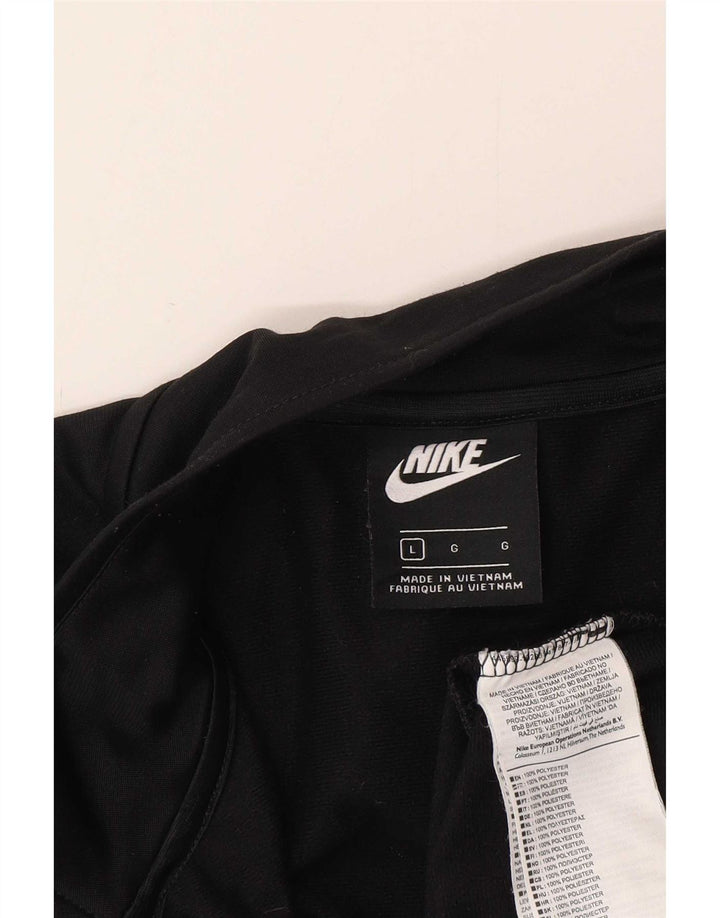 Nike Mens Tracksuit Top Jacket Large Black Polyester