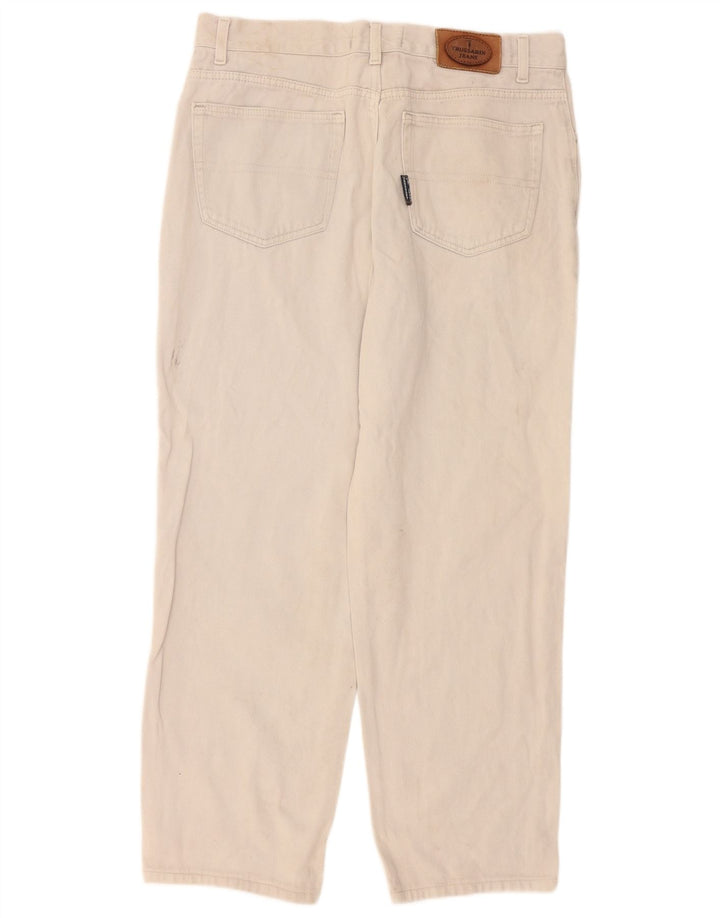 Trussardi Mens Tapered Jeans W34 L29 Beige
