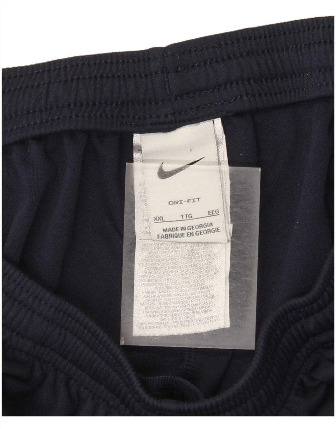 Nike Mens Dri Fit Tracksuit Trousers 2XL Navy Blue Polyester