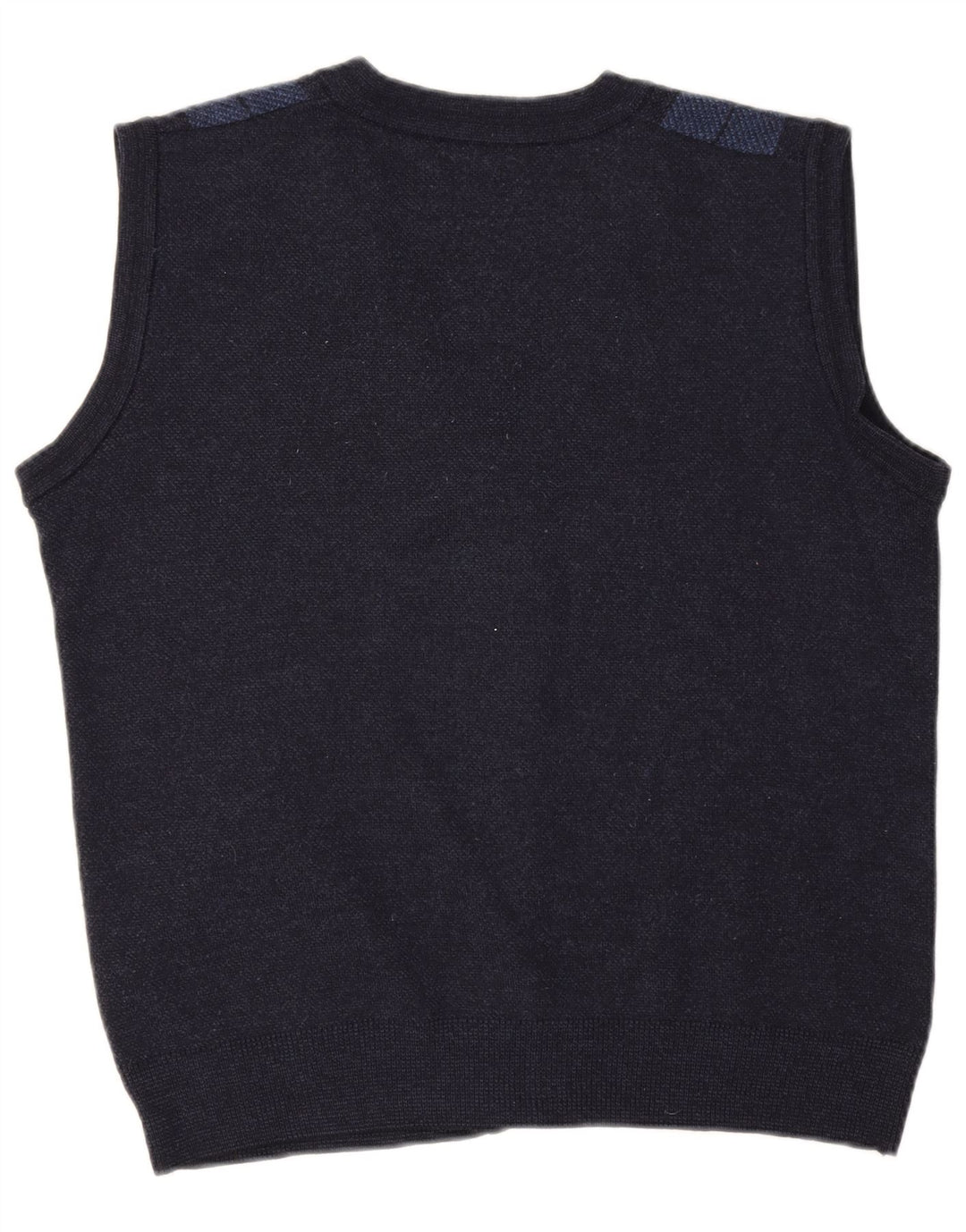 Ärmelloser Herren-Cardigan von Senator, Größe 52, groß, marineblau kariert
