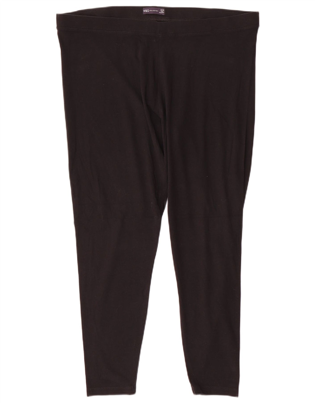 Marks & Spencer Dame Leggings UK 20 2XL Sort Bomuld