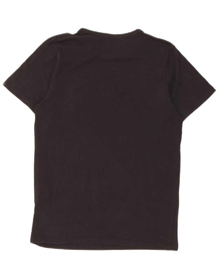Jack & Jones Mens T-Shirt Top Medium Black Cotton
