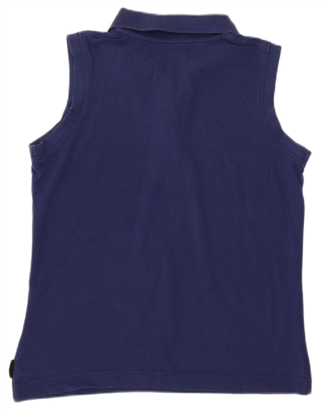 Kappa Womens Sleeveless Polo Shirt UK 12 Medium Navy Blue
