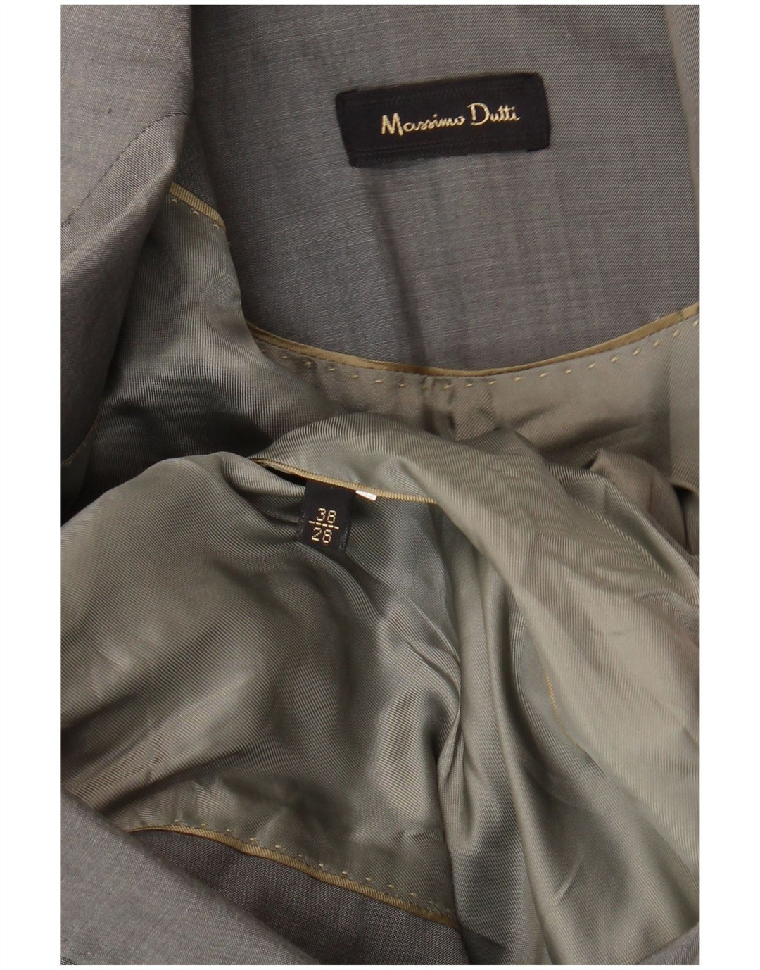 MASSIMO DUTTI Womens 2 Button Blazer Jacket EU 38 Small Grey