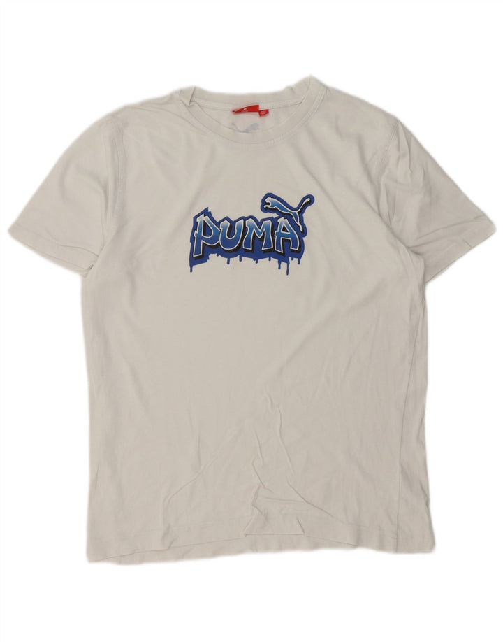 T-shirt grafica da uomo Puma Top bianca media