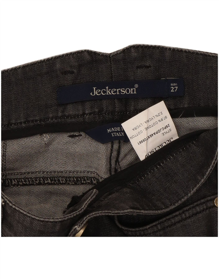 Jeckerson Womens Slim Jeans W27 L29 Black Cotton